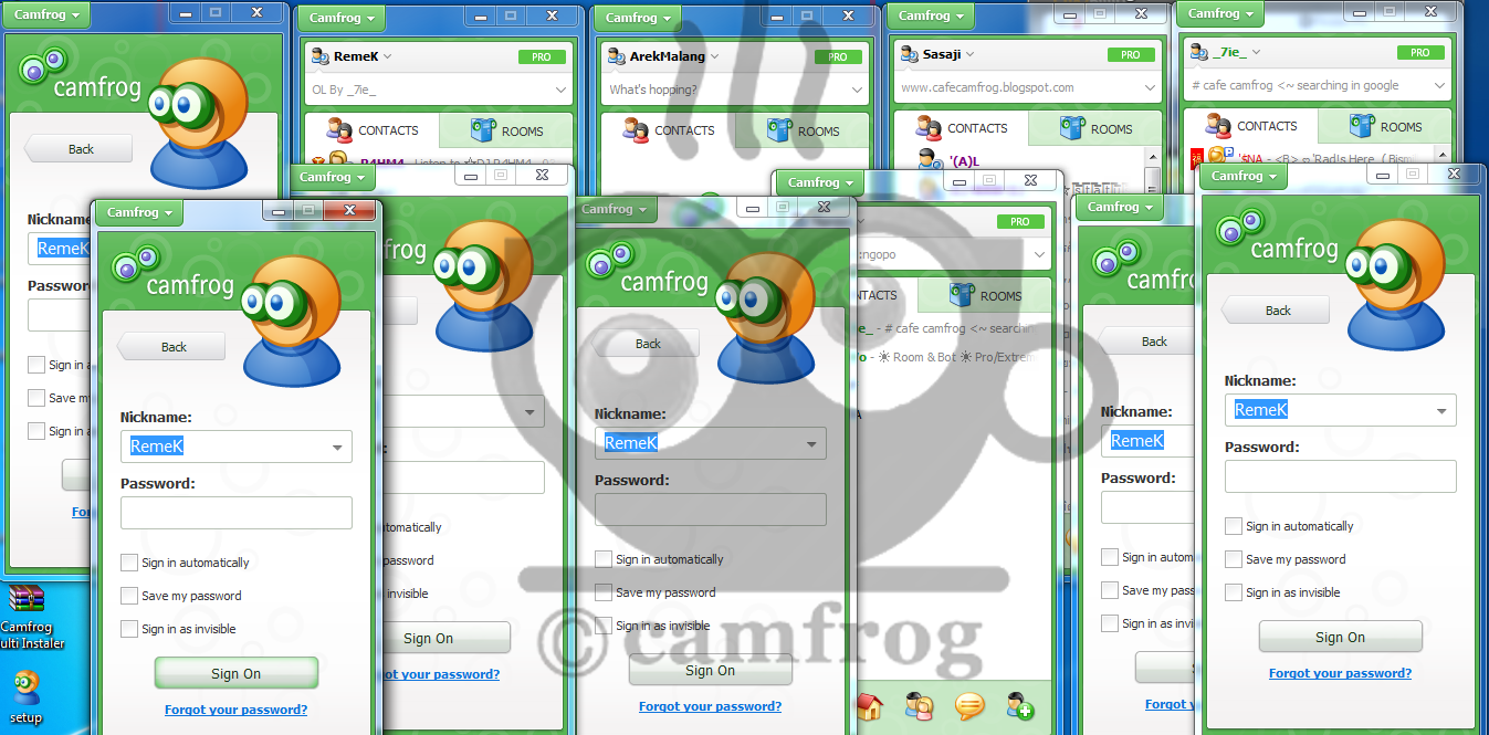 download camfrog multi login id